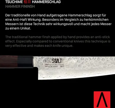 Produktbild von REDSALT® Professional Series NAKIRI 菜切 16 cm Damaststahl Gemüsemesser handgefertigt in Japan | Profi Kochmesser mit Messerscheide & Ledertasche
