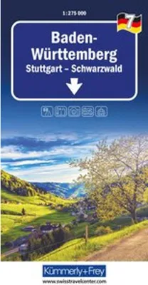Obrázek produktu pro Kümmerly+Frey Regionální silniční mapa 7 Bádensko-Württembersko 1:275 000