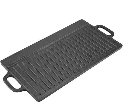 Produktbild von Famanu Grillplatte Gusseisen mit glatter Oberfläche - 28 x 28 cm