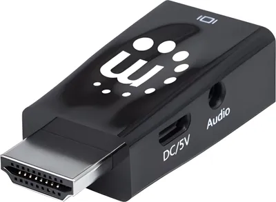 Obrázek produktu pro MANHATTAN HDMI auf VGA-Mikrokon. optional MikroUSB Stromport