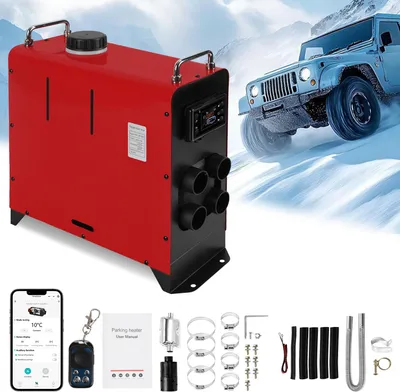 Produktbild von Bettizia Diesel Standheizung 12/24V mit 4 Heizluftdüsen Air Heater 8KW Lufterhitzer LKW