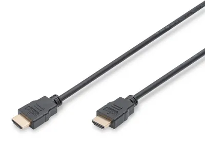 Immagine prodotto di DIGITUS HDMI Anschlusskabel High Speed mit Ethernet 2m schw.