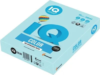 Immagine prodotto di Carta colorata A4 80g blu pastello 500 fogli Mondi