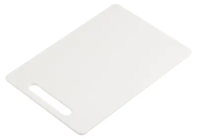 Produktbild von KESPER 32470 Schneidebrett aus PP-Kunststoff, weiß, 28,5 x 19,5 x 0,5 cm