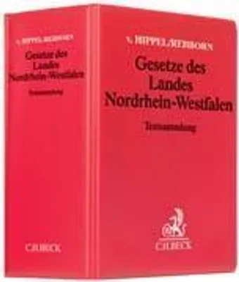 Produktbild von Gesetze des Landes Nordrhein-Westfalen (ohne Fortsetzungsnotierung). Inkl. 156. Ergänzungslieferung