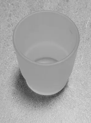 Produktbild von Tresa Ersatz Zahnbecher (R76100) Glas satiniert Halter geeignet freistehend OBI