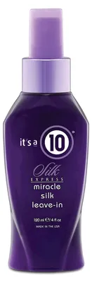 Produktbild von It's a 10 Silk Express Miracle Silk Leave-In, Unisex, Nicht-professionelle Haarspülung, beschädigtes Haar, trockenes Haar, Anti-Frizz, Entwirren, Feuchtigkeitsspendend, Feuchtigkeitsspendend, Nährend, Schutz, Glanz,..., 120 ml, Spray