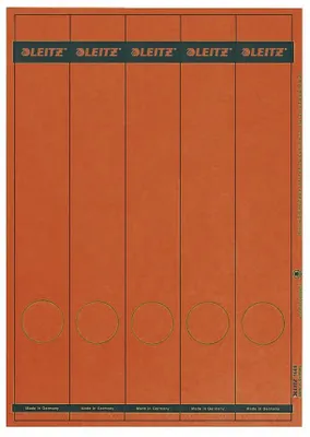 Obrázek produktu pro Leitz 1688-00-25 1688 Hřbetní etikety z PC - papír, dlouhé/úzké, 125 kusů, červená barva