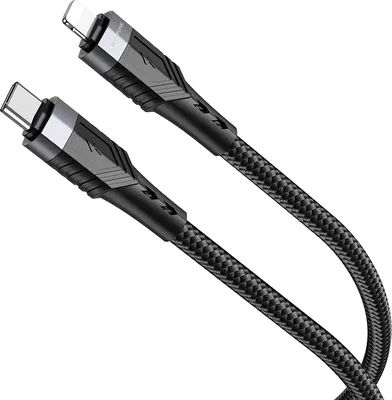 Immagine prodotto di Cavo Borofone USB-C a Lightning 1,2m Nero KP23475