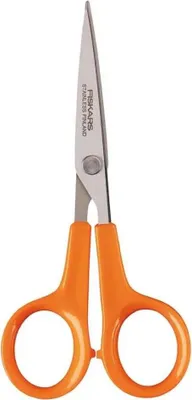 Produktbild von Fiskars Classic Handarbeitsschere 13 cm, Erwachsener, Gerader Schnitt, Einzelbild, Metallisch, Orange, Edelstahl, Kunststoff