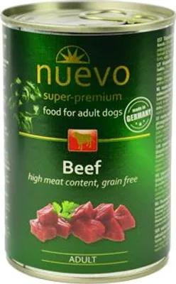 Obrázok produktu pre Nuevo Dog Adult Beef 6x400g - konzerva pre psov s hovädzím mäsom