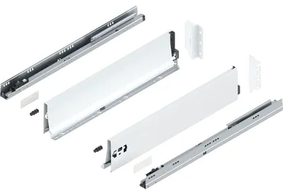Produktbild von Blum Tandembox antaro K Schubladenschienen-Set | 1 Paar, 30kg 550mm | Vollauszug Blumotion, seidenweiß