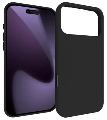 Produktbild von MobyDefend Hülle für iPhone 18 Pro - Dünne matte schwarze TPU Schutzhülle