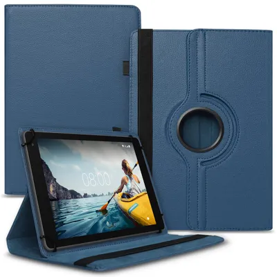Produktbild von Tablet Hülle Medion Lifetab P10713 P10712 P10710 Tasche Schutzhülle Case DrehbarFarben:Blau