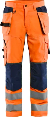 Produktbild von Blakläder® High Vis Arbeitshose mit Ventilationseffekt High Vis 1565 1811 in div. Farben, Farbe:high vis orange/marineblau, Größe:D96 (D24)