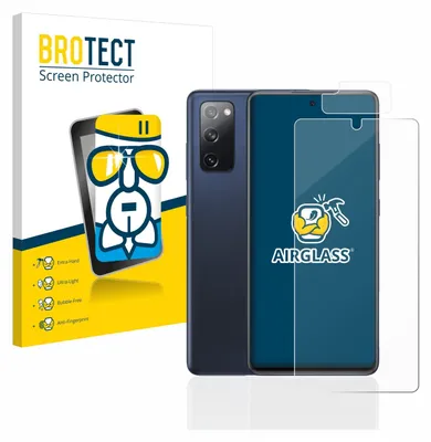 Produktbild von BROTECT Schutzglas für Samsung Galaxy S20 FE (Display+Kamera) Schutzfolie Panzer Folie Glas Display Schutz klar