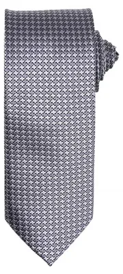 Image de Premier Workwear PR787 | Puppy Tooth Tie / Largeur 3' / 7,5 cm / Longueur 57' / 144 cm - Couleur : Silver - Taille : One Size