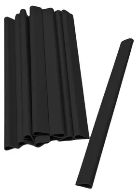 Produktbild von Sichtschutzstreifen zaun|zu Klemmschiene ECO-Clip Zaunblende für Doppelstabzaun Schwarz 20er Pack