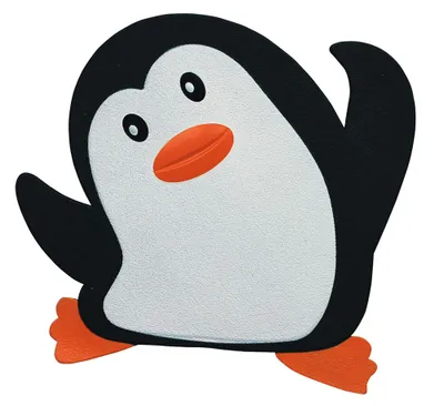 Zdjęcie produktu dla Spirella Pingy, Mata antypoślizgowa do kąpieli, Dzieci, Czarny, Pomarańczowy, Biały, PCW, Pranie w pralce, 30 °C