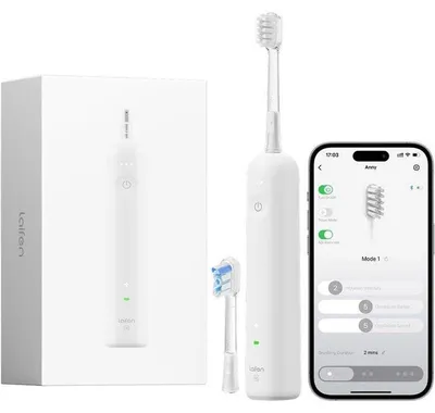 Obrázek produktu pro Elektrická zubní kartáček - LAIFEN - Wave - Bílá - Sonická technologie - Nabíjecí