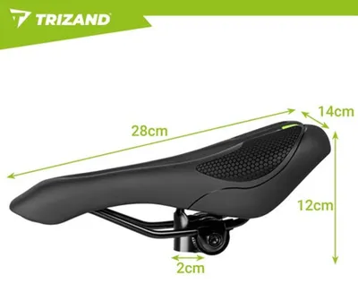 Obrázok produktu pre Pohodlné sedadlo na bicykel s polstrovanou penou, 28x14cm
