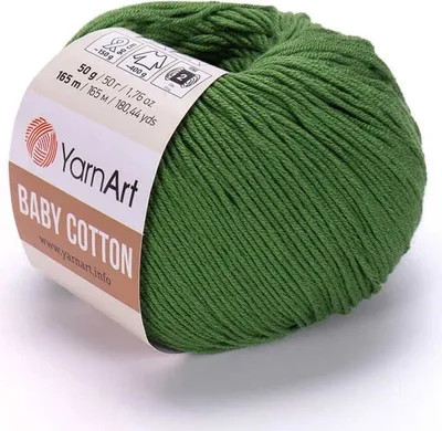 Zdjęcie produktu dla Włóczka YarnArt Baby Bawełna 441 / leśna zieleń