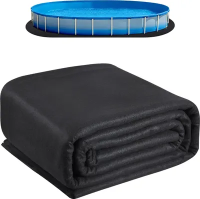 Immagine prodotto di Telo di protezione per piscina - Telo protettivo per pavimenti 5,5 x 10 m - Per piscine fuori terra - Extra spesso - Geotessile - Previene le forature - Prolunga la durata del rivestimento della piscina
