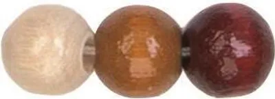 Produktbild von Holzperle rund braun-ton 8 mm Lochgröße 2,2 mm