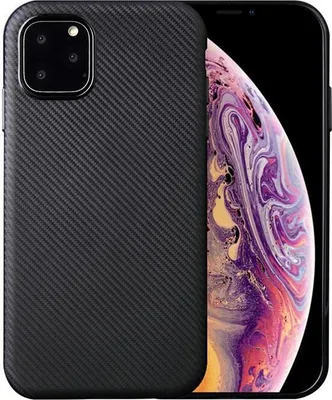 Produktbild von Apple iPhone 11 Pro Max [6,5 Zoll] Handy Hülle Silikon Case Cover Carbonfarben