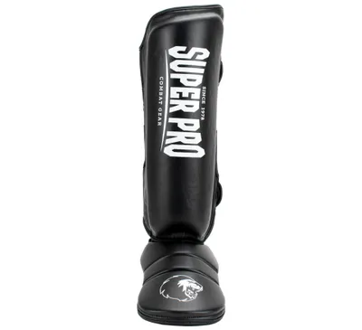 Produktbild von Super Pro Schienbeinschoner "Protector", L, Schwarz-Weiß