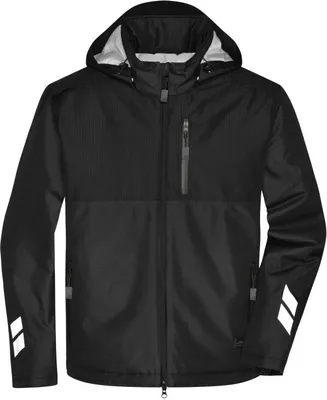 Produktbild von Padded Hardshell Workwear Jacket black/black, Gr. M
