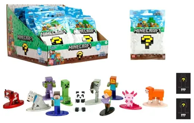 Obrázok produktu pre Minecraft – rôzne kovové figúrky, prekvapivé balenie, výška 4 cm