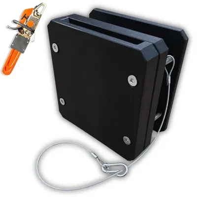 Produktbild von Motorsägenhalter, Kettensägenhalterung, Motorsägen Wandhalterung, Motorsägen Zubehör, Motorsägenhalterung, Halter für Traktor, Anhänger, Seilwinde