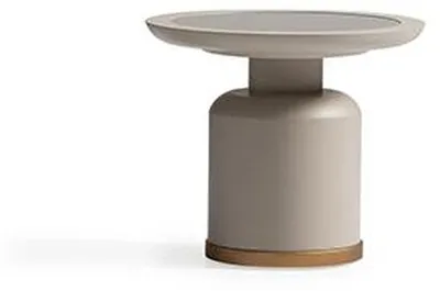 Produktbild von Komplette Couchtisch Beistelltisch Beige Sofatisch Metall Wohnzimmer
