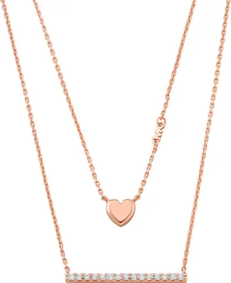 Produktbild von Doppelte vergoldete Love Kors Halskette MKC1675CZ791