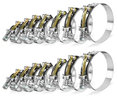 Produktbild von T-Bolt-Rohrschellen-Set - 14 Stück
