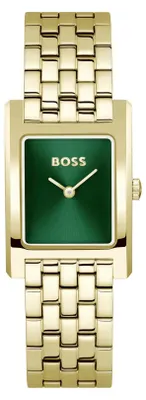 Produktbild von BOSS Zwei-Zeiger-Quarzwerk-Uhr für Damen Kollektion Lucy mit Goldfarben Edelstah