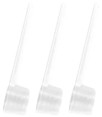 3er-Set 5 g Messlöffel aus Kunststoff, transparent