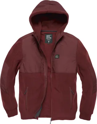 Produktbild von Vintage Industries Landell Polar Fleece Jacke, burgunderrot, XL