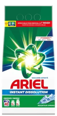 Produktbild von 4x Ariel Waschpulver – 40 sc 3 kg – Mountain Spring