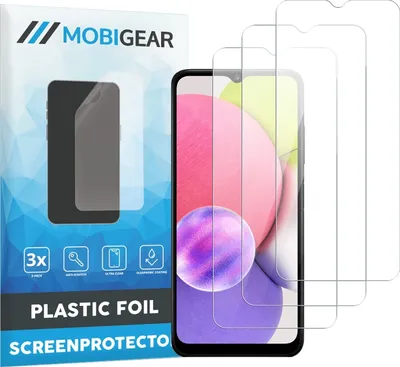 Produktbild von Mobigear  Samsung Galaxy A03s Displayschutz Schutzfolie - Hüllenfreundlich (3er Pack)