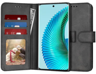Produktbild von Techsuit Diary Book Wallet Klapphülle Hülle für HONOR Magic6 Lite - Schwarz