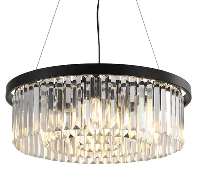 Kristall-Kronleuchter 60 cm, dimmbar, 9-flammig, Deckenlampe