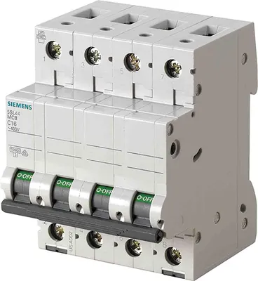 Produktbild von Siemens 5SL44638 5SL4463-8 Leitungsschutzschalter 63 A 400 V, IP20