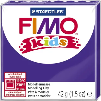 Image de FIMO kids pâte à modeler durcissant au four violet 42 g