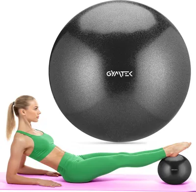 Produktbild von Gymtek® Gymnastikball - 23 cm - Klein Pilatesball, Trainingsball, Fitnessball, Sitzball für Fitness, Pilates, Home Gym, Workout, Physiotherapie