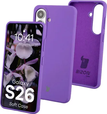 Produktbild von Silikon Handyhülle für Galaxy S26, Bizon Soft Case, Violett