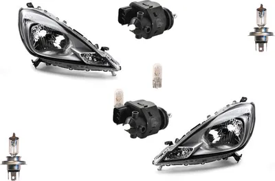 Obrázok produktu pre Johns, Svetlomety vhodné pre Honda Jazz GE 04/11- + Leuc. ?avý pravý s aktuátorom