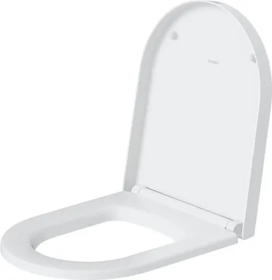 Image de Duravit ME by Starck Abattant WC Blanc frein de chute et charnière inox - 0020090000