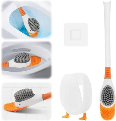 Produktbild von Silikon WC-Bürste Entenform für Toilettenreinigung zu Hause